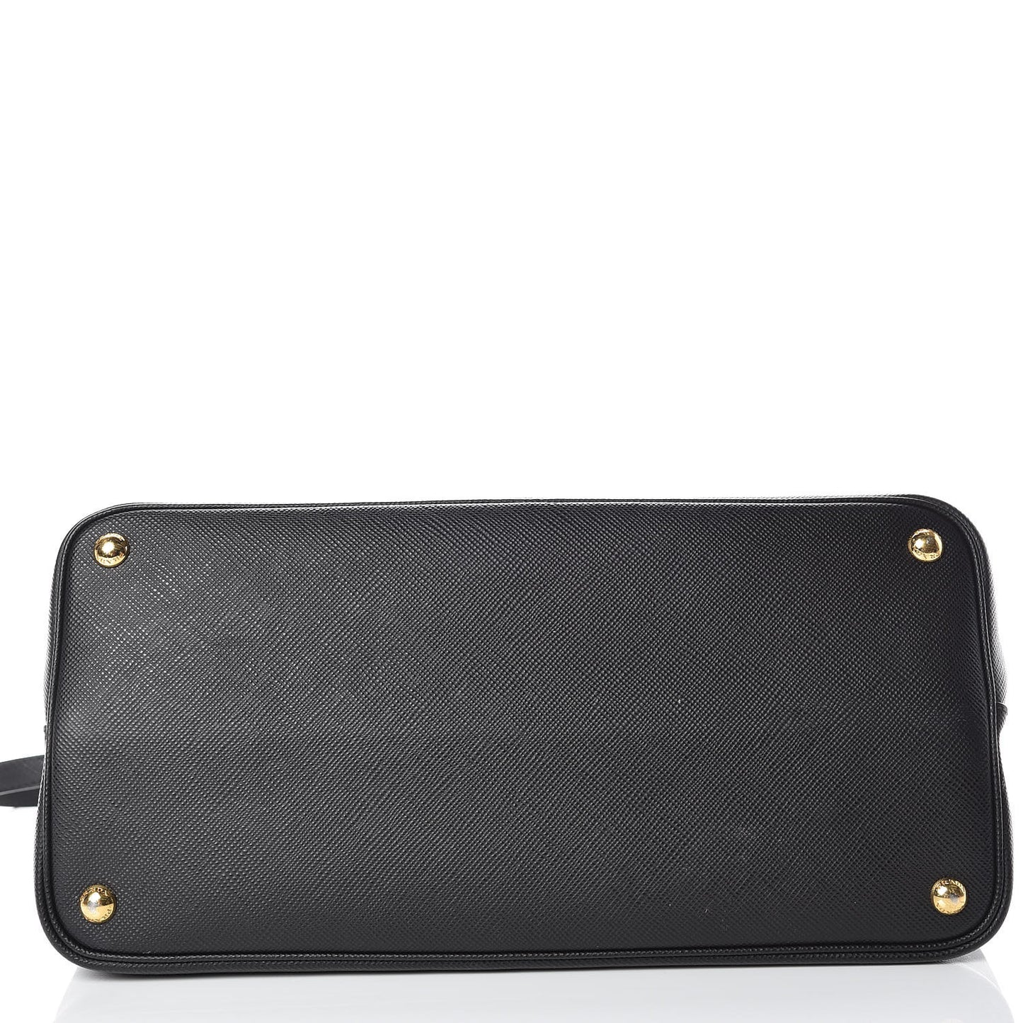 Saffiano Cuir Large Double Bag Black Fuoco