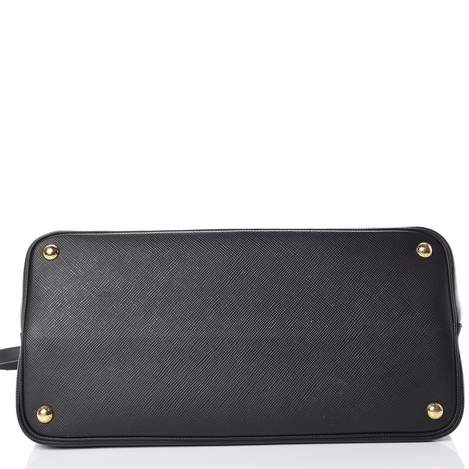Prada Saffiano Cuir Large Double Bag Black Fuoco 23 of 23