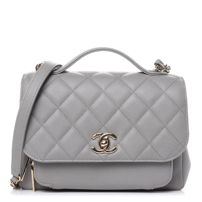 Chanel Caviar Quilted Medium Business Affinity Flap Grey 1 of 10