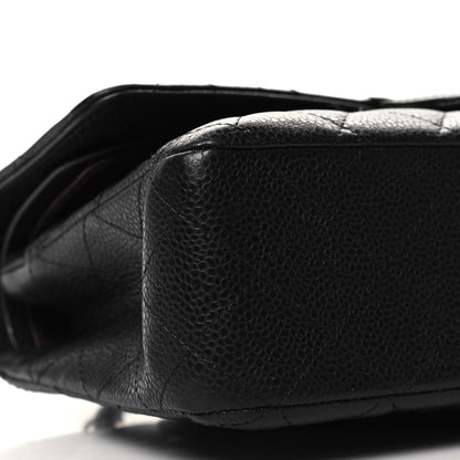 Chanel Caviar Quilted Medium Double Flap Black 9 of 10