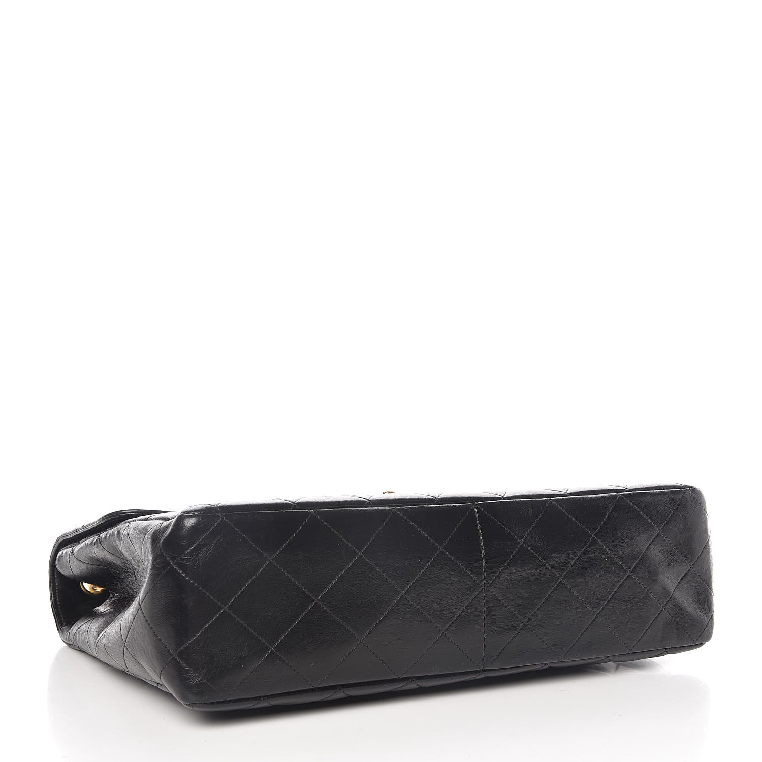 Chanel Lambskin Quilted Jumbo Single Flap Black 4 of 11
