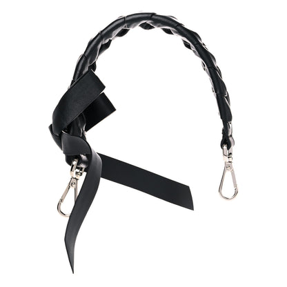 Fendi Vitello Liberty Shiny Nappa Lace Up Bow Mini Strap You Black 1 of 7