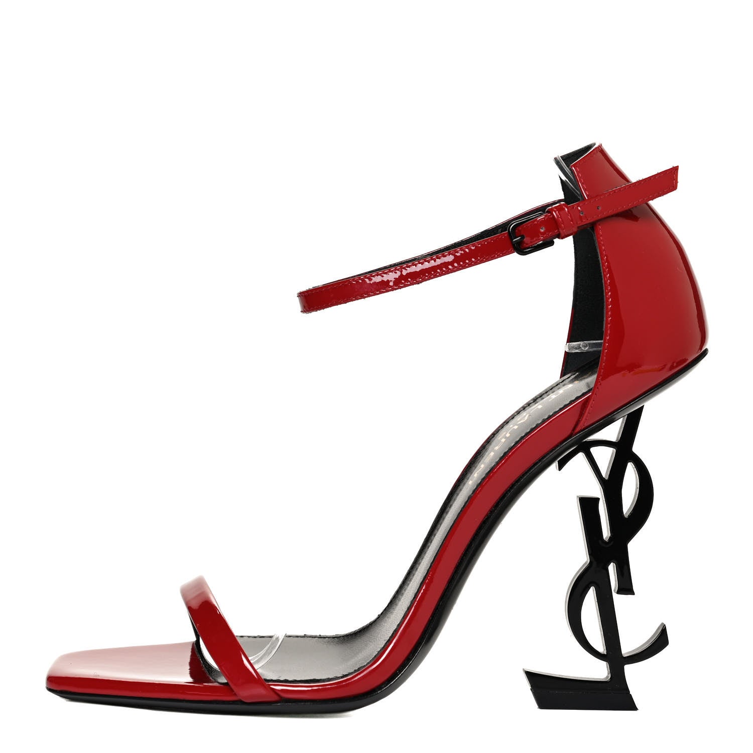 Saint Laurent Patent Opyum Sandals 36 Red 1 of 11