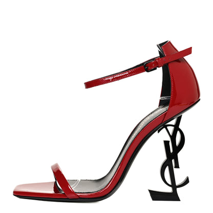 Saint Laurent Patent Opyum Sandals 36 Red 1 of 11