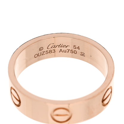 Cartier 18K Pink Gold 5.5mm LOVE Ring 54 6.75 4 of 5
