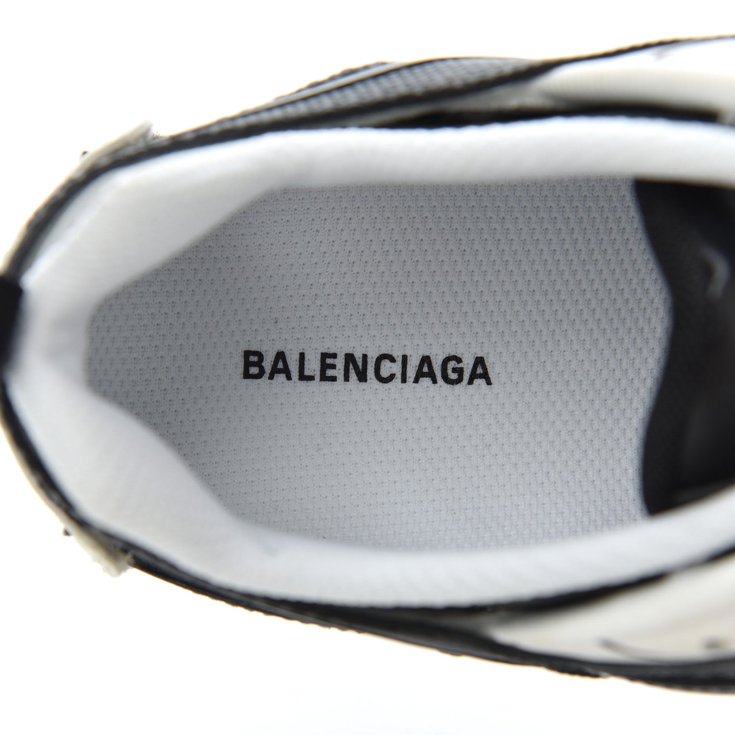 Balenciaga Mesh Rubber Womens Drive Sneakers 37 Light Grey Black 7 of 10