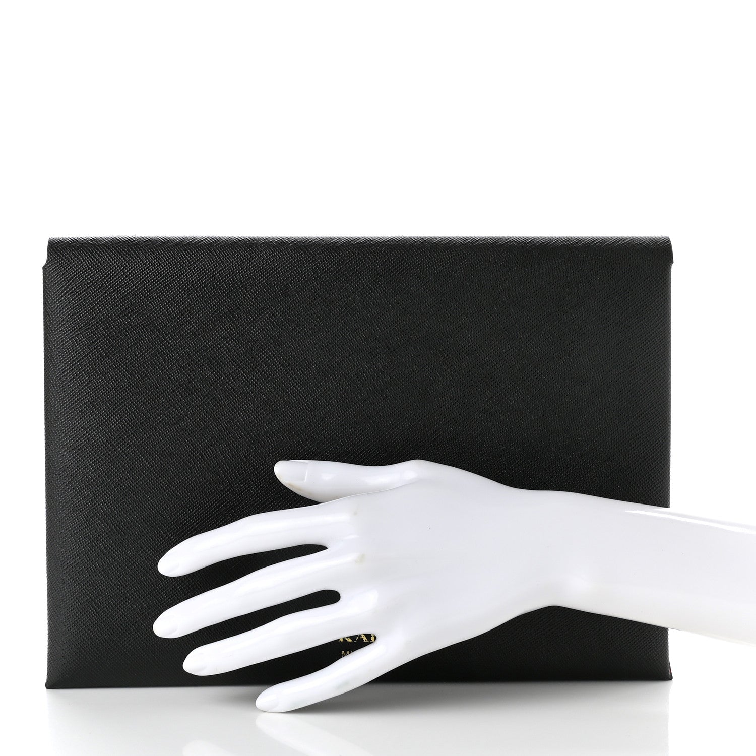 Prada Saffiano Pouch Black Rosso 2 of 9