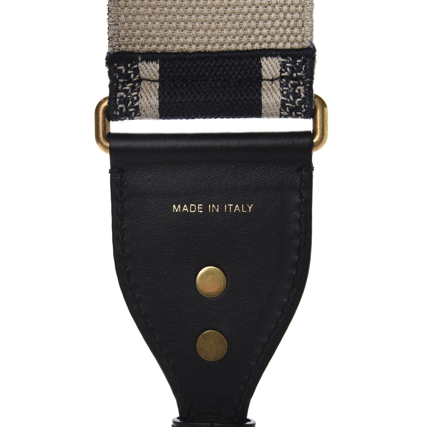 Canvas Embroidered Shoulder Strap Blue