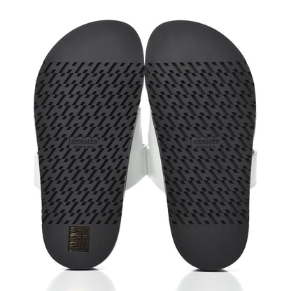 Hermes Calfskin Womens Chypre Sandals 36 White 5 of 9