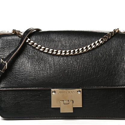 Jimmy Choo Washed Crinkled Calfskin Rebel Crossbody Bag Black 7 of 11