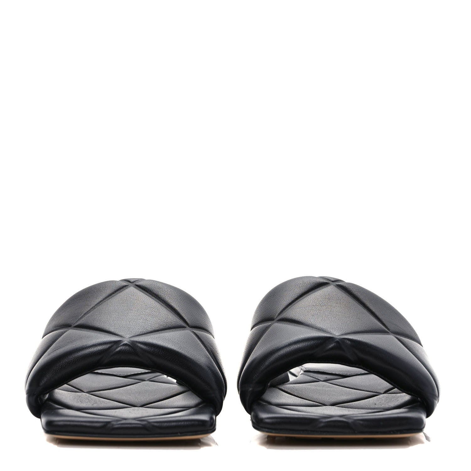 Bottega Veneta Nappa Quilted Rubber Lido Flat Sandals 37 Black 2 of 8