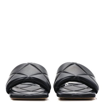 Bottega Veneta Nappa Quilted Rubber Lido Flat Sandals 37 Black 2 of 8