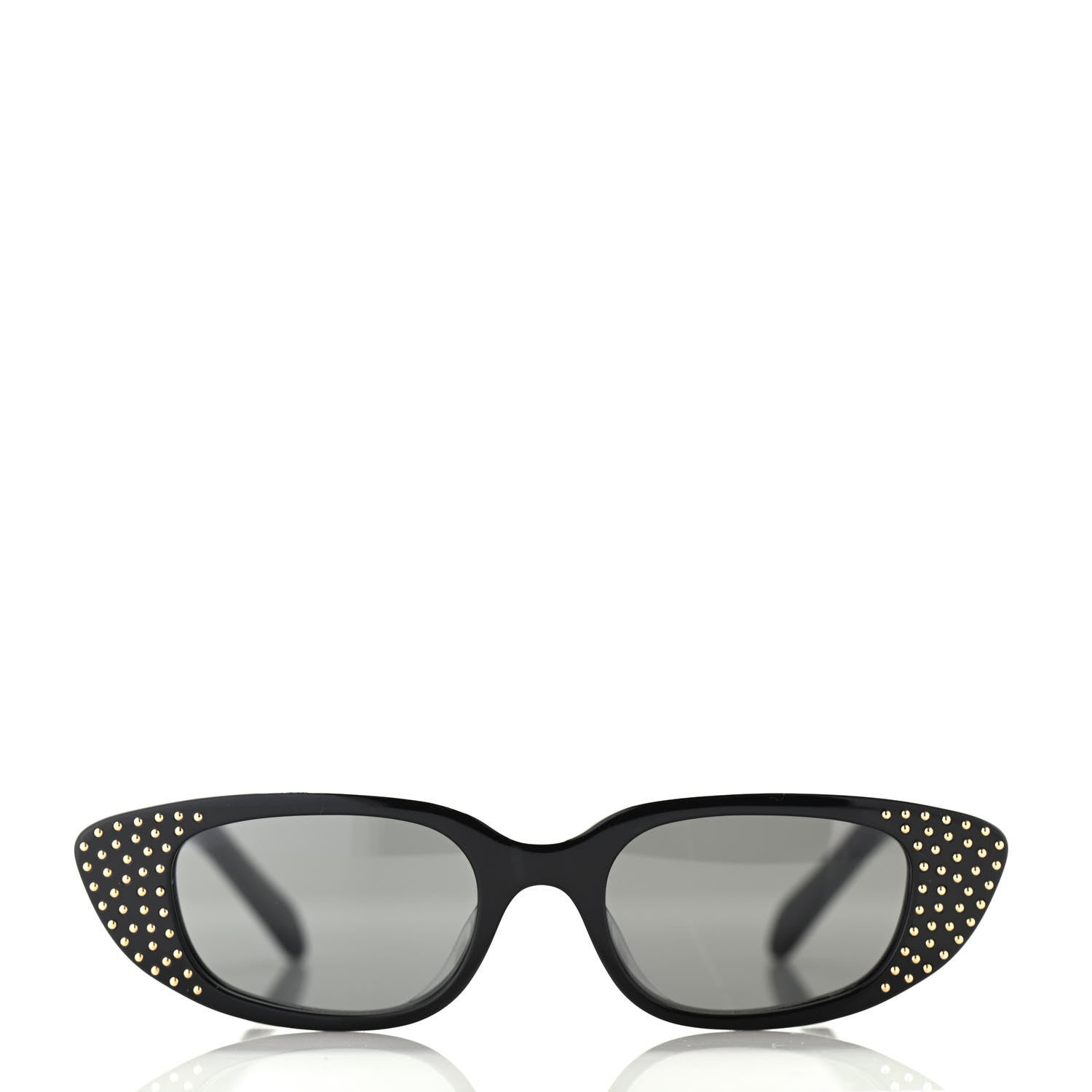 Celine Acetate Cat Eye Studded Sunglasses CL4144US Black 3 of 6