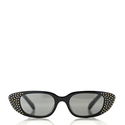 Celine Acetate Cat Eye Studded Sunglasses CL4144US Black 3 of 6