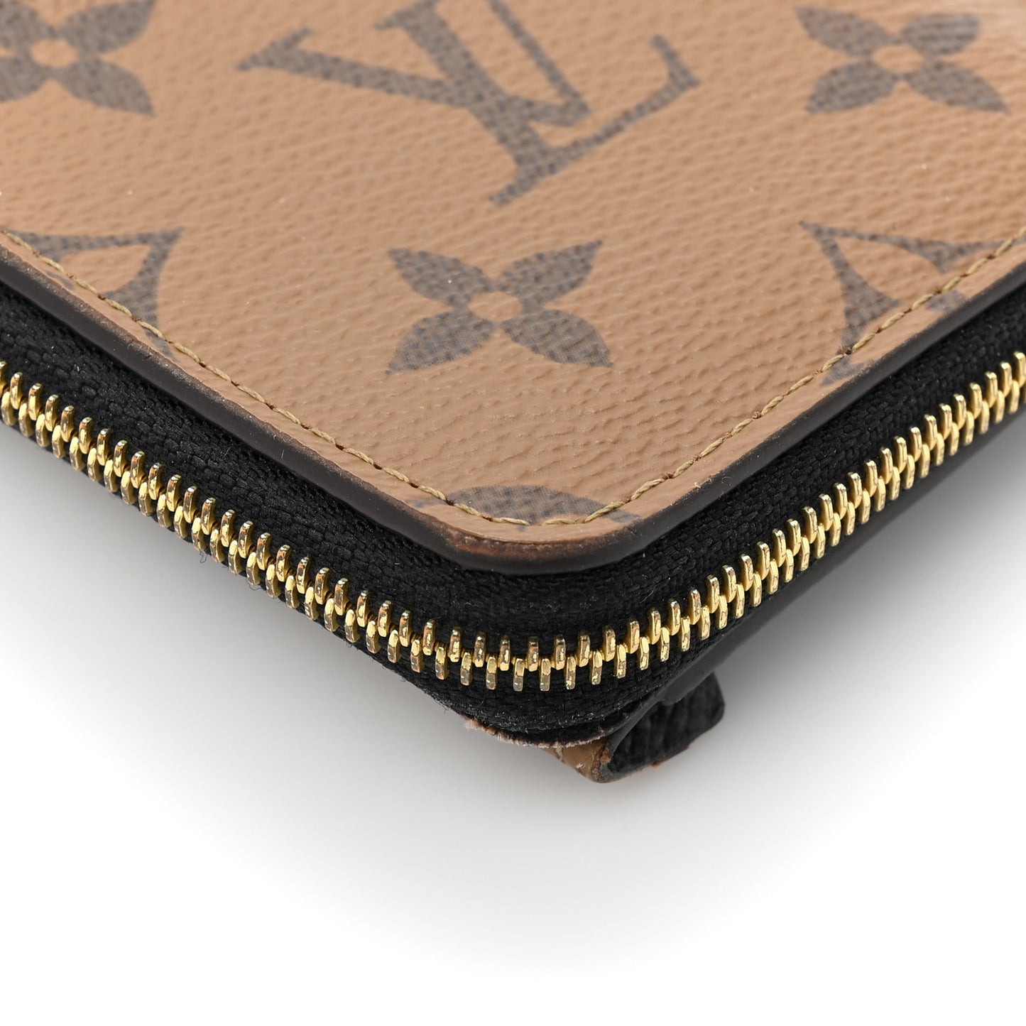 Reverse Monogram Recto Verso Card Holder Brown