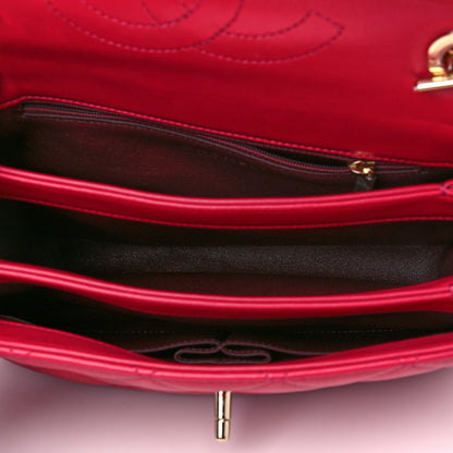 Chanel Lambskin Quilted Small Trendy CC Flap Dual Handle Bag Pink 4 of 13