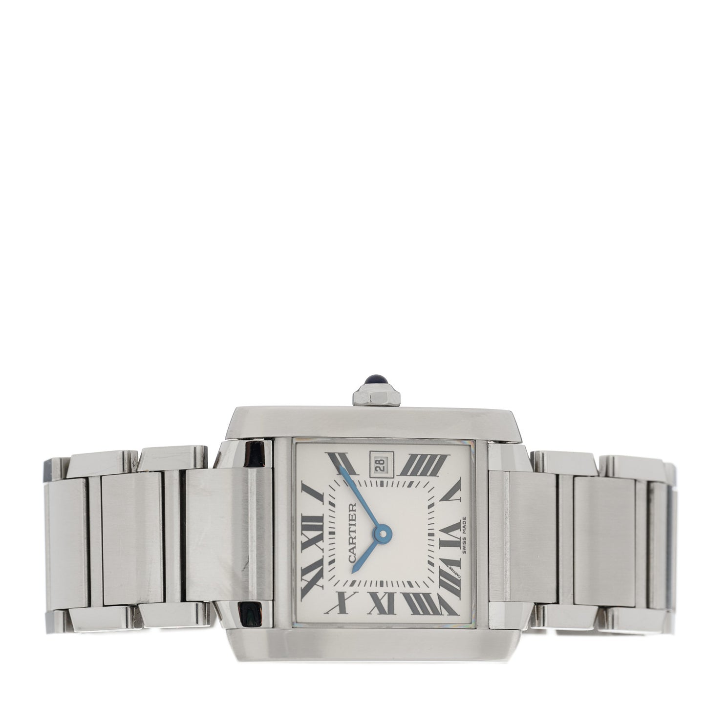 Stainless Steel 25mm Tank Francaise Quartz Watch