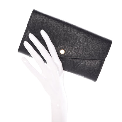 Louis Vuitton Empreinte Sarah Wallet NM Black 2 of 12
