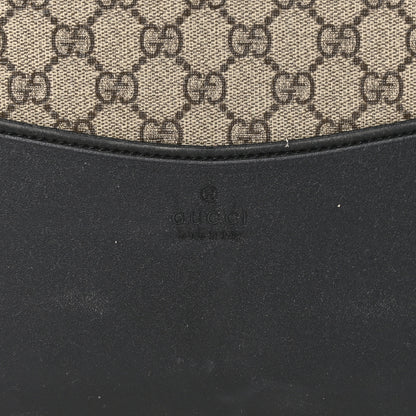 Gucci GG Supreme Monogram Azalea Calfskin Retro Interlocking G Carry On Trolley Beige Ebony Brown Sugar 6 of 11