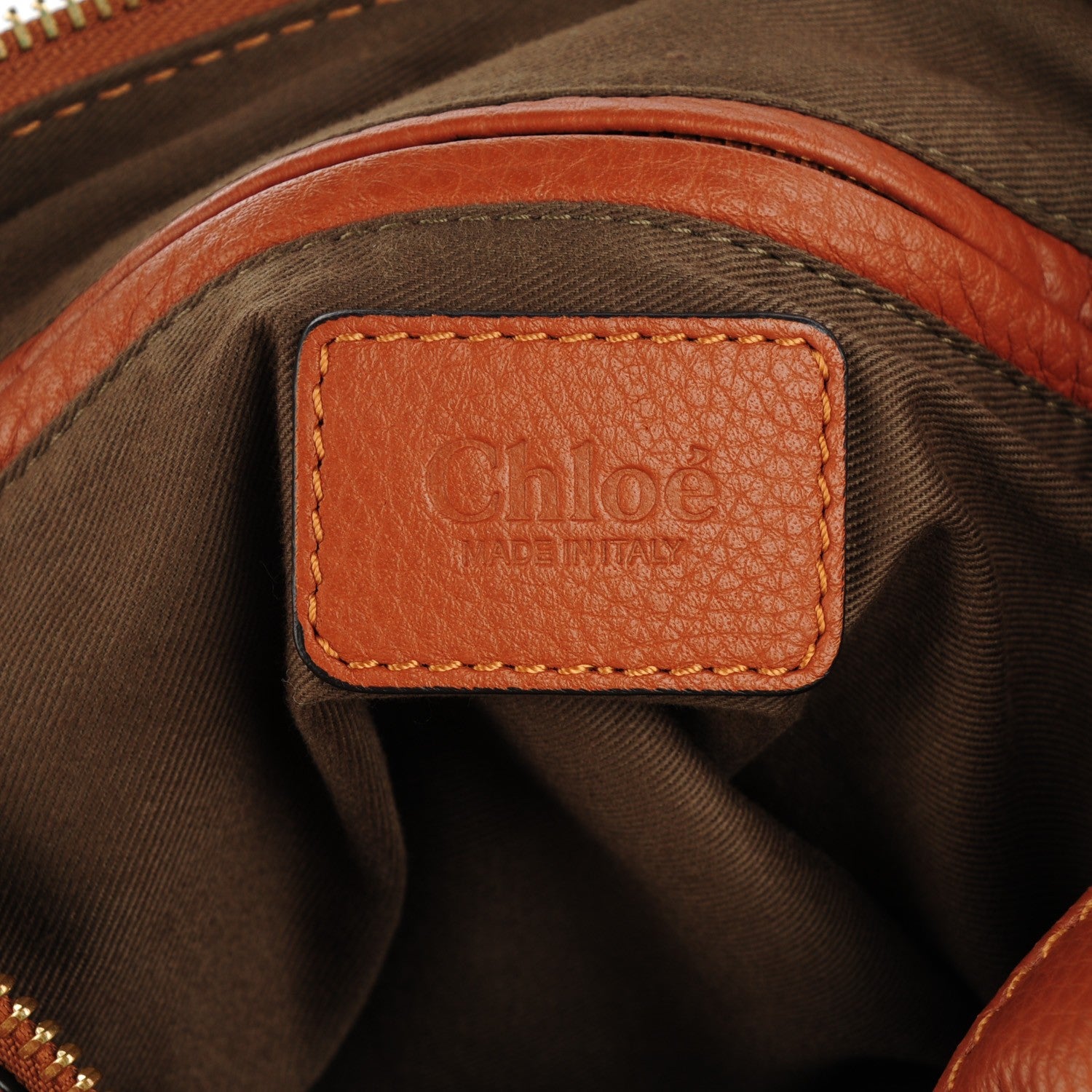 Chloe Calfskin Medium Marcie Satchel Tan 7 of 8
