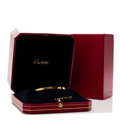 Cartier 18K Yellow Gold Small LOVE Bracelet 17 8 of 8