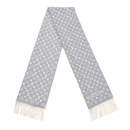 Louis Vuitton Cashmere Monogram Game On Scarf Gris 2 of 6
