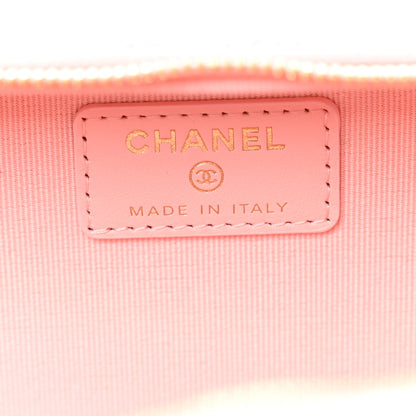 Chanel Caviar Quilted Top Handle Vanity With Chain Light Pink 6 of 10
