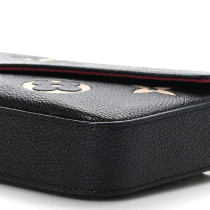 Louis Vuitton Empreinte Monogram Giant Felicie Pochette Black Beige 8 of 8