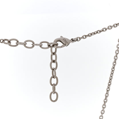 Louis Vuitton Essential V Uniformes Necklace Silver Gold 5 of 5