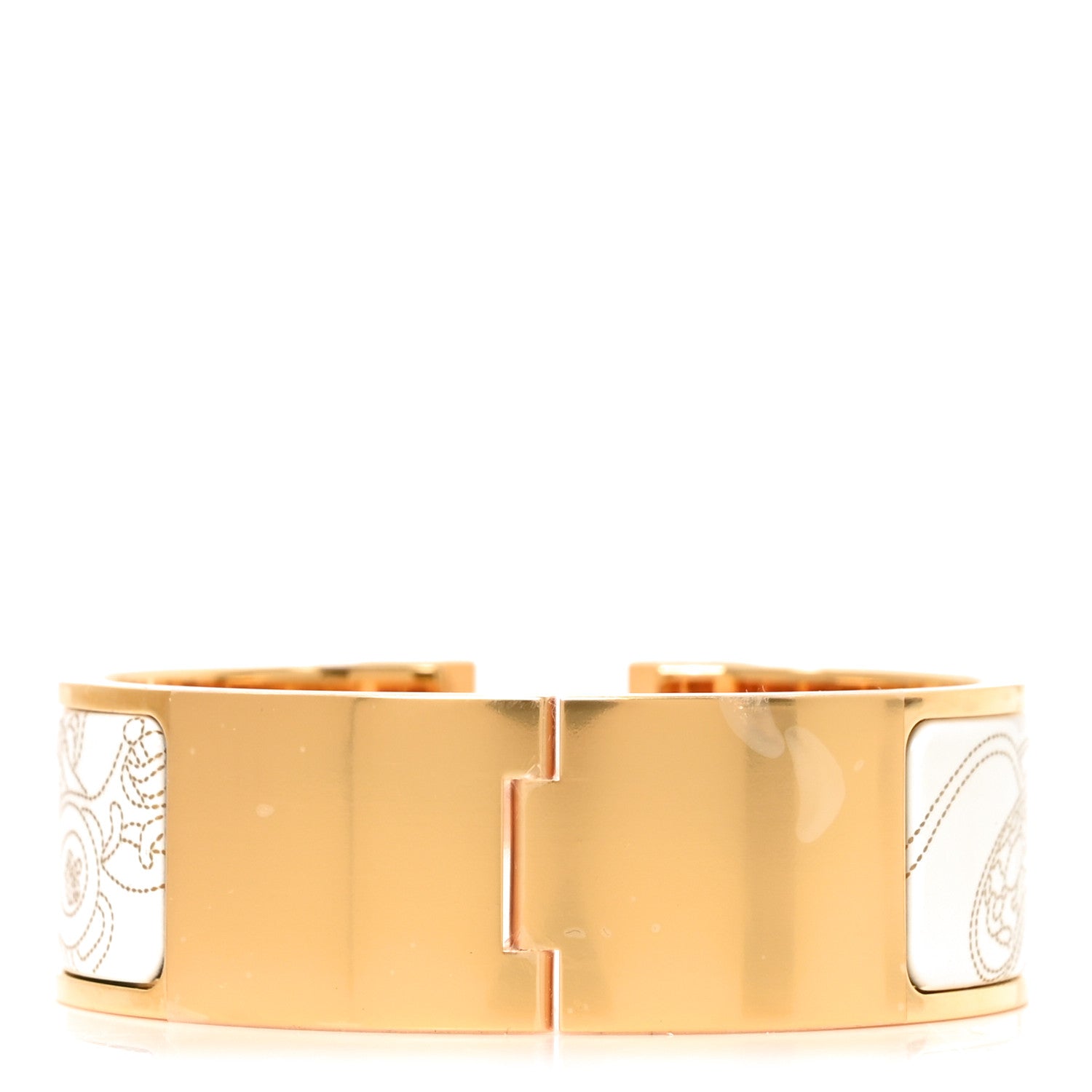 Hermes Enamel Printed Wide Brides de Gala Applique Pique Clic Clac H Bracelet PM Confetis 3 of 5
