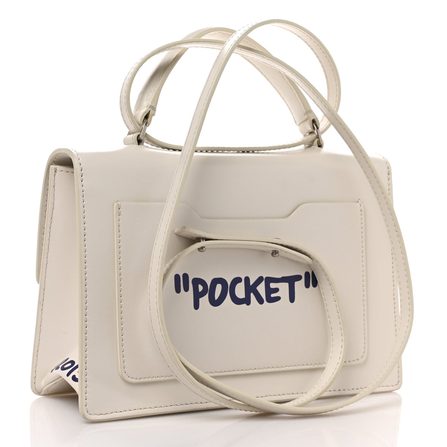 Calfskin Salary Jitney 1.4 Shoulder Bag White