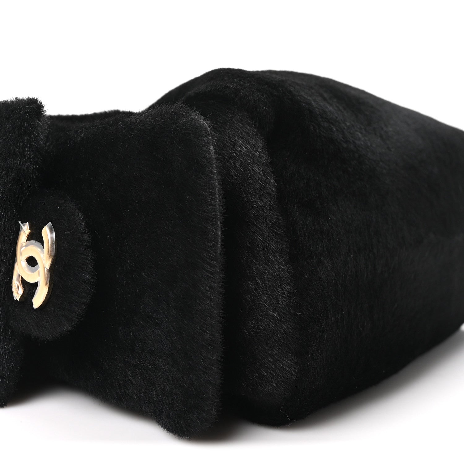 Chanel Pony Hair Mini Chanel 25 Handbag Black 9 of 11