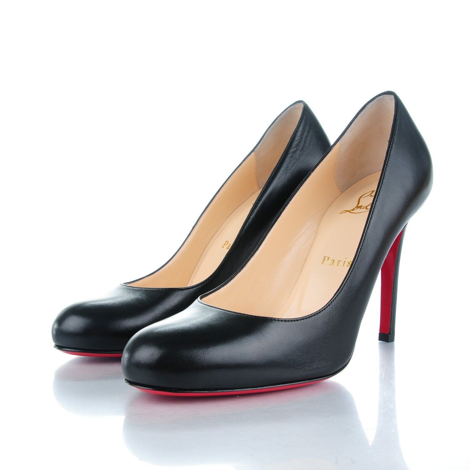 Christian Louboutin Kid New Simple 100 Pumps 37 Black 3 of 8