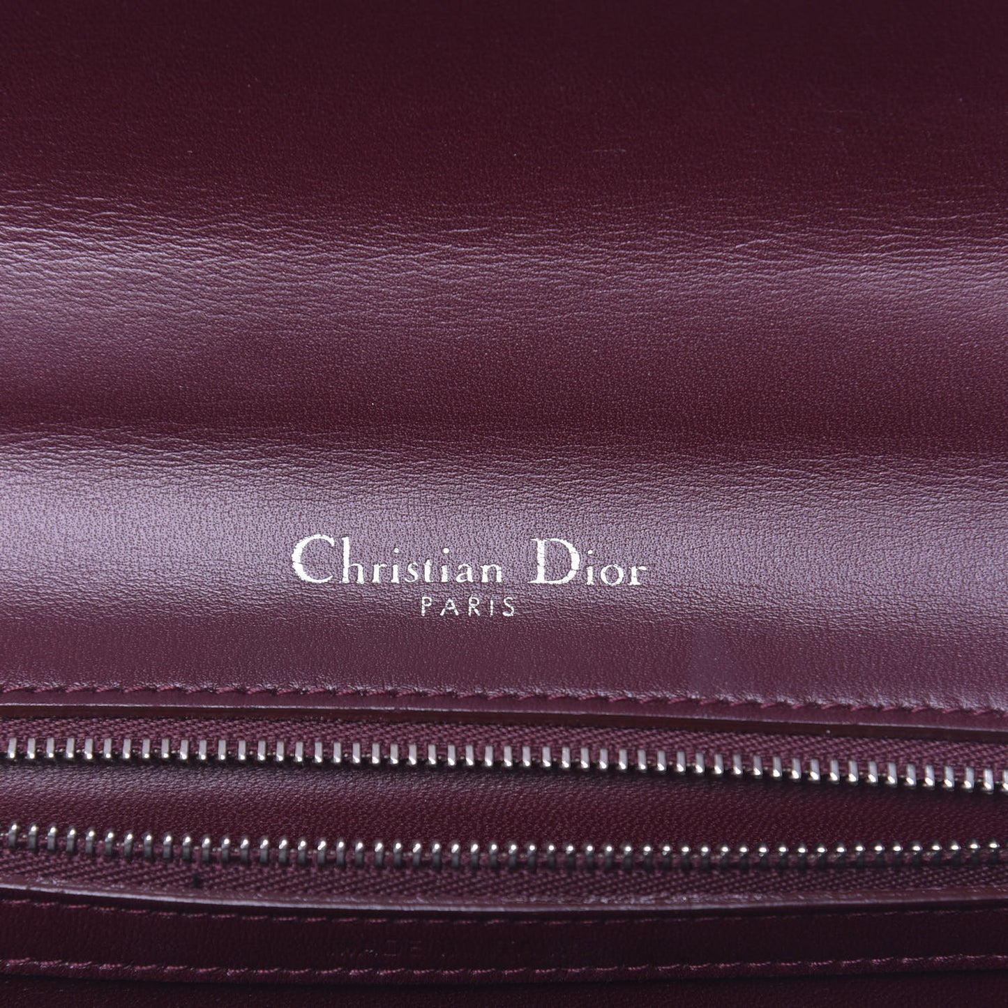 Lambskin Sequin Medium Diorama Flap Bag Plum