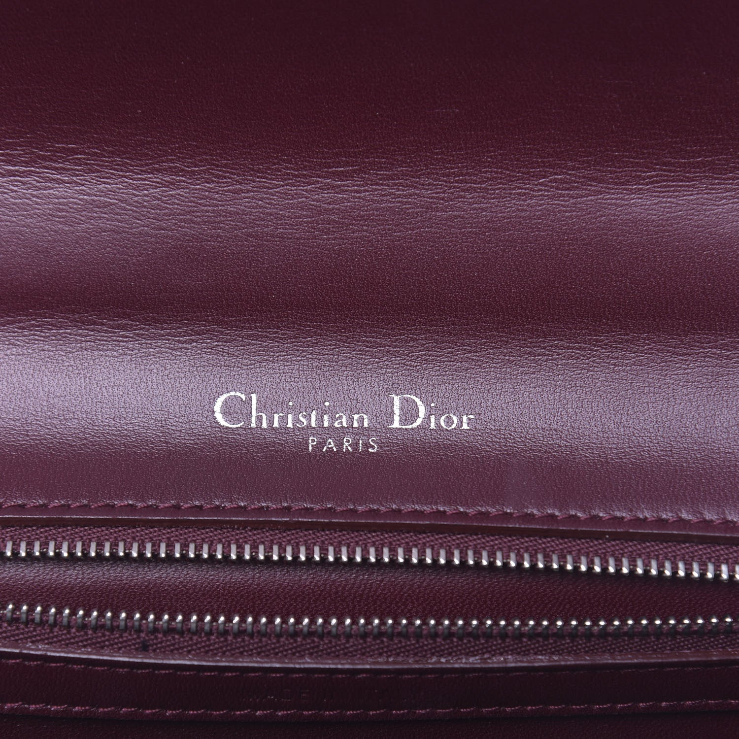 Christian Dior Lambskin Sequin Medium Diorama Flap Bag Plum 6 of 11