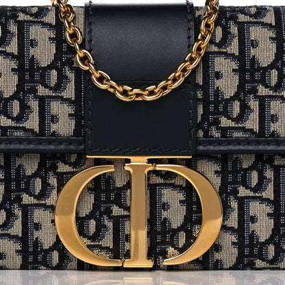 Christian Dior Oblique 30 Montaigne Chain Pouch Blue 8 of 11