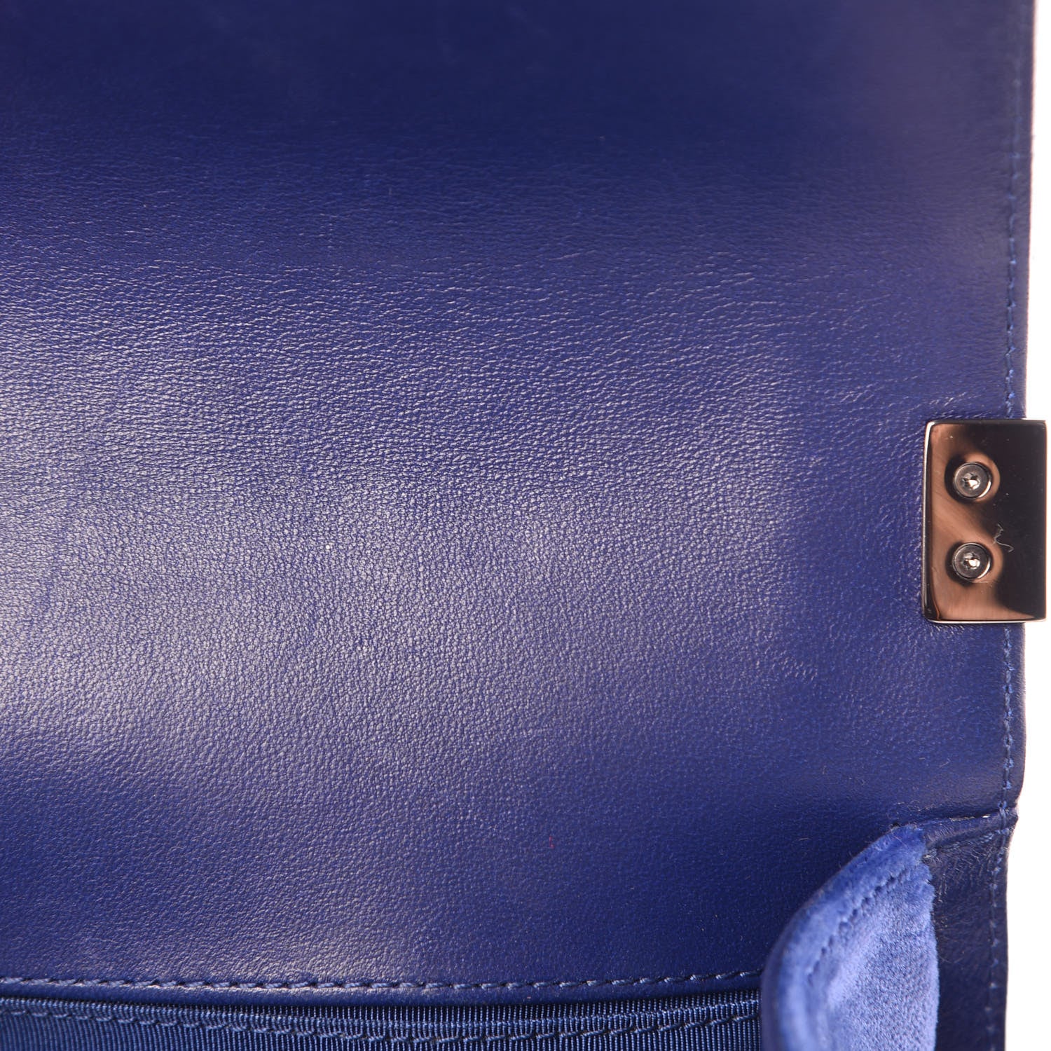 Chanel Velvet Quilted Small Boy Flap Blue 10 of 10