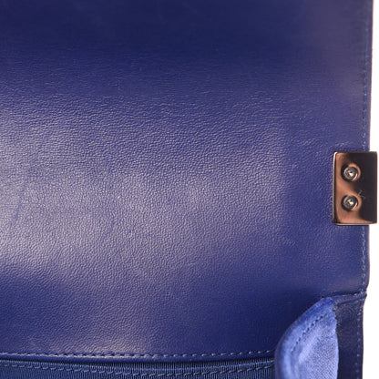 Chanel Velvet Quilted Small Boy Flap Blue 10 of 10
