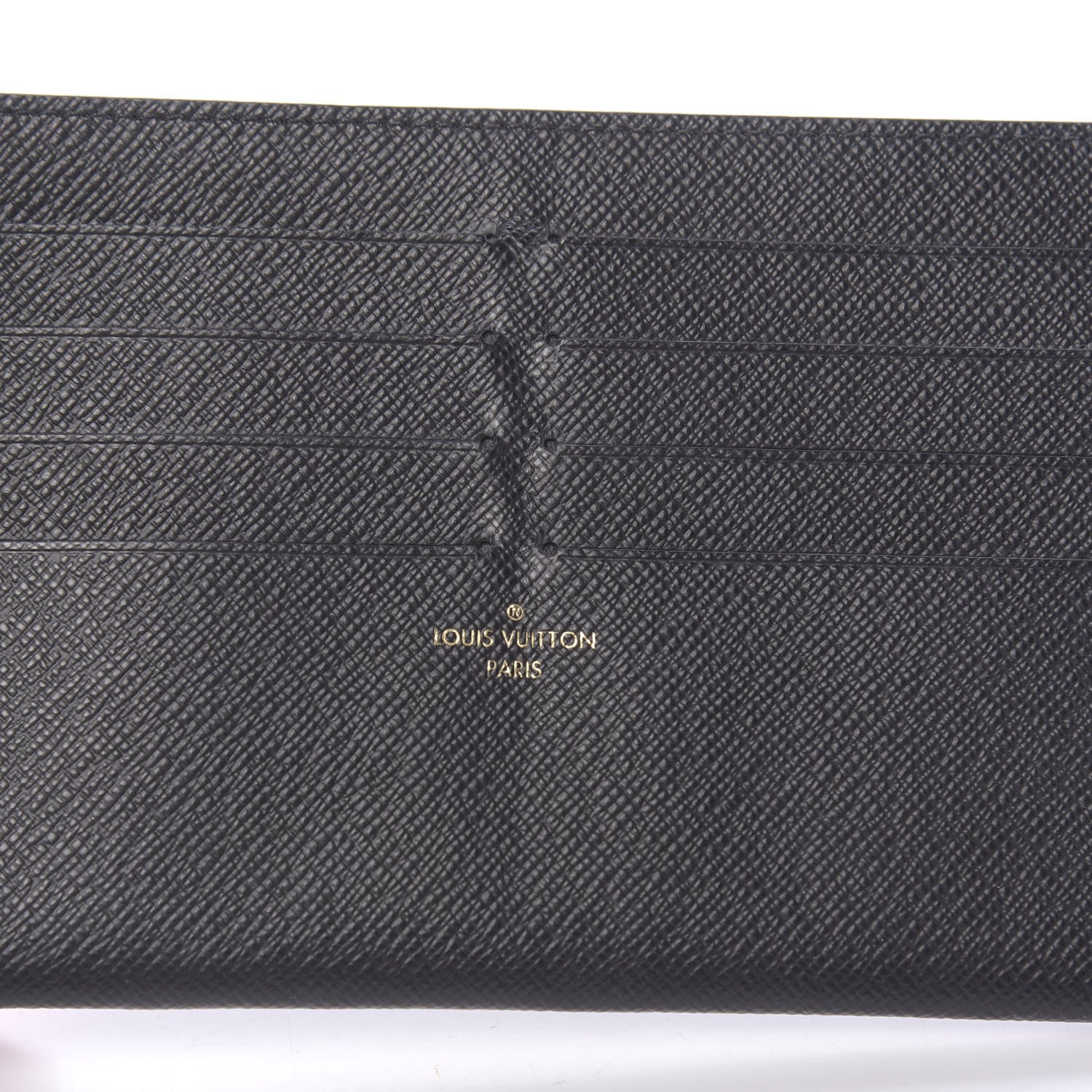 Louis Vuitton Calfskin Felicie Chain Wallet Card Holder Insert Black 6 of 6