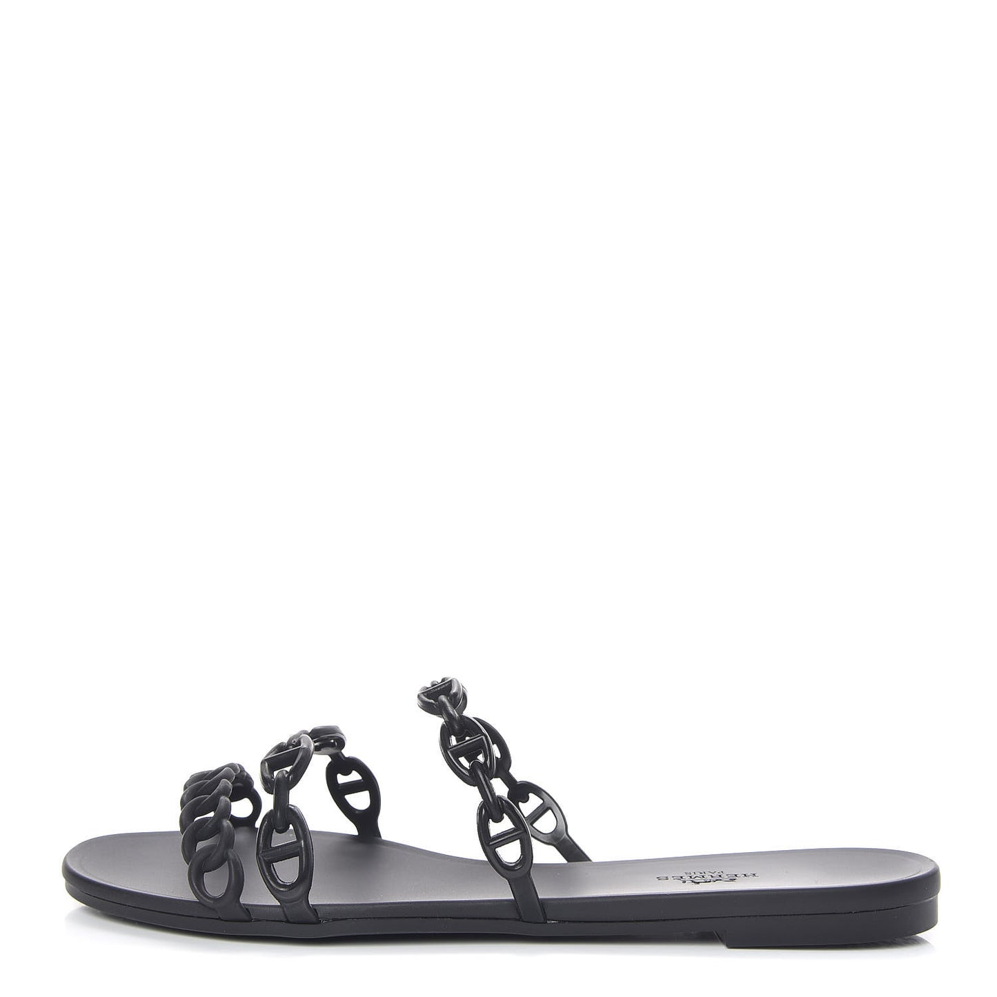 Rubber Chaine d'Ancre Rivage Sandals 40 Black