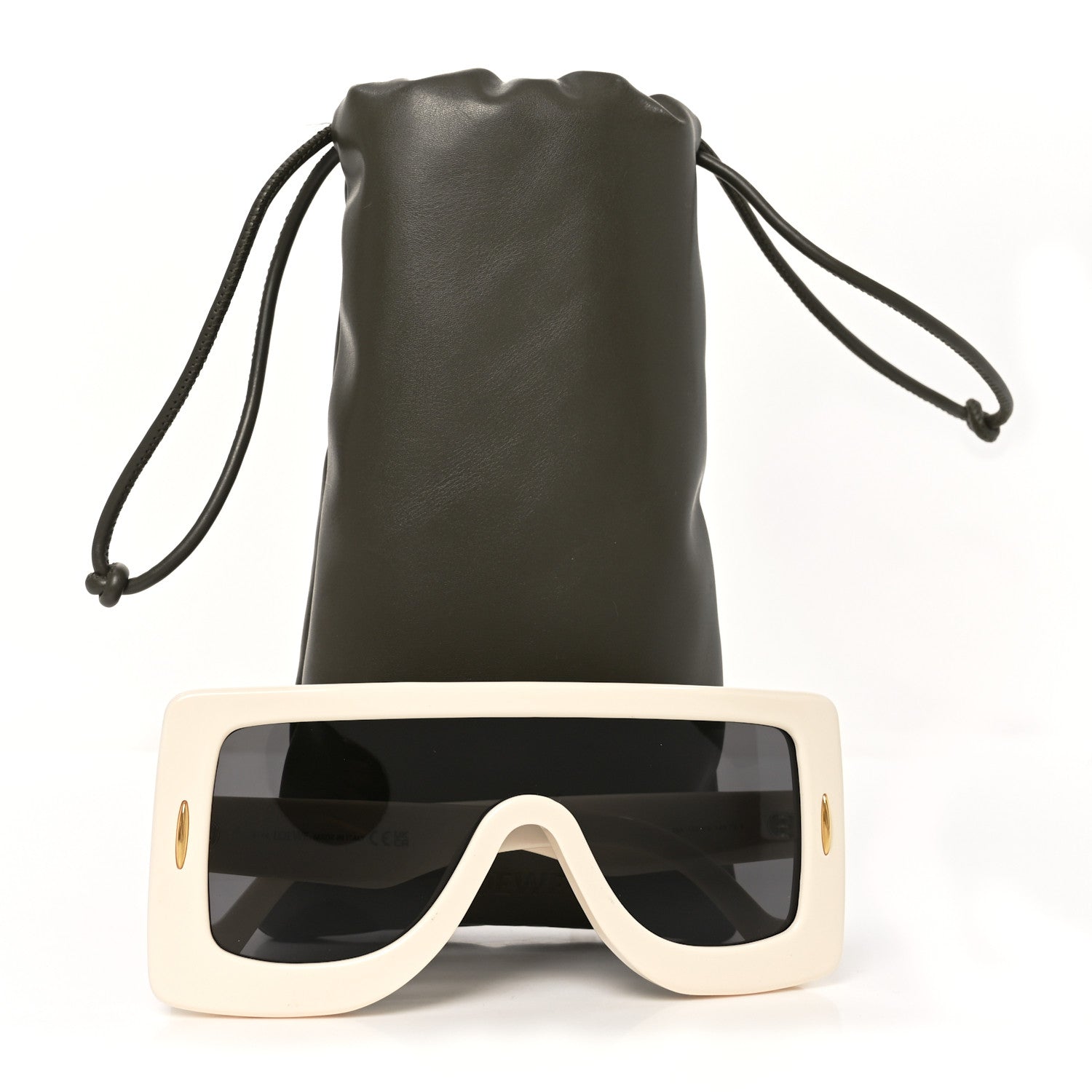 Loewe Acetate Anagram Shield Sunglasses LW40104I Beige 7 of 7