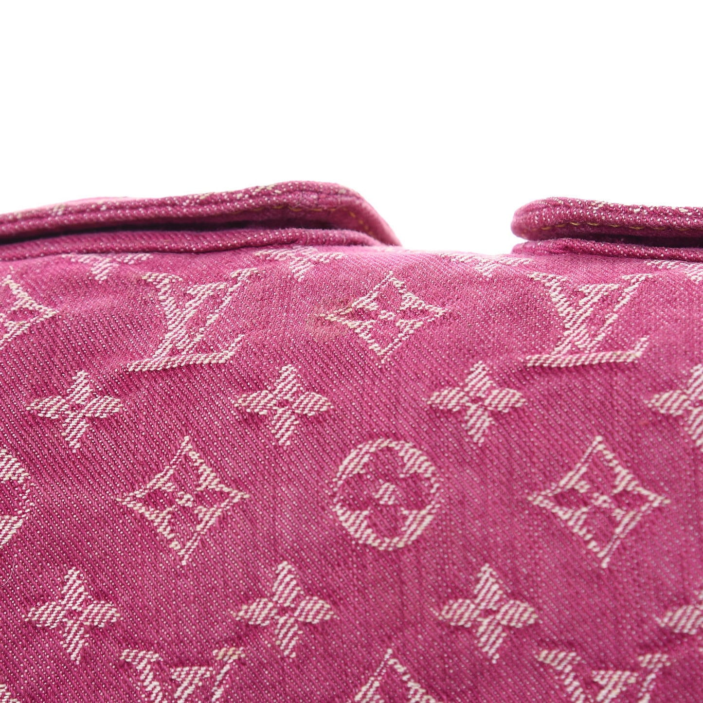 Monogram Denim Neo Speedy Fuchsia