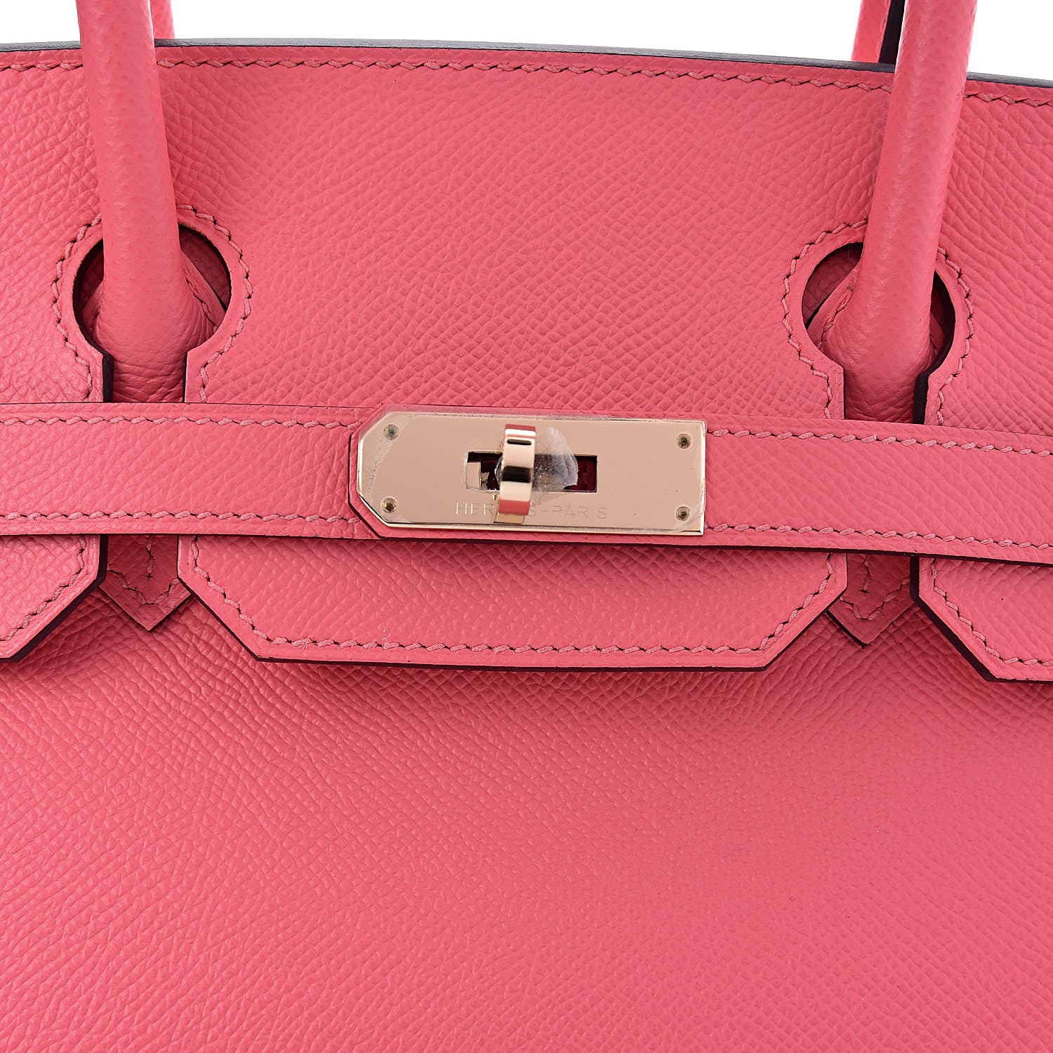 Hermes Epsom Horseshoe Birkin 30 Rose Azalee Jaune D'or 24 of 33