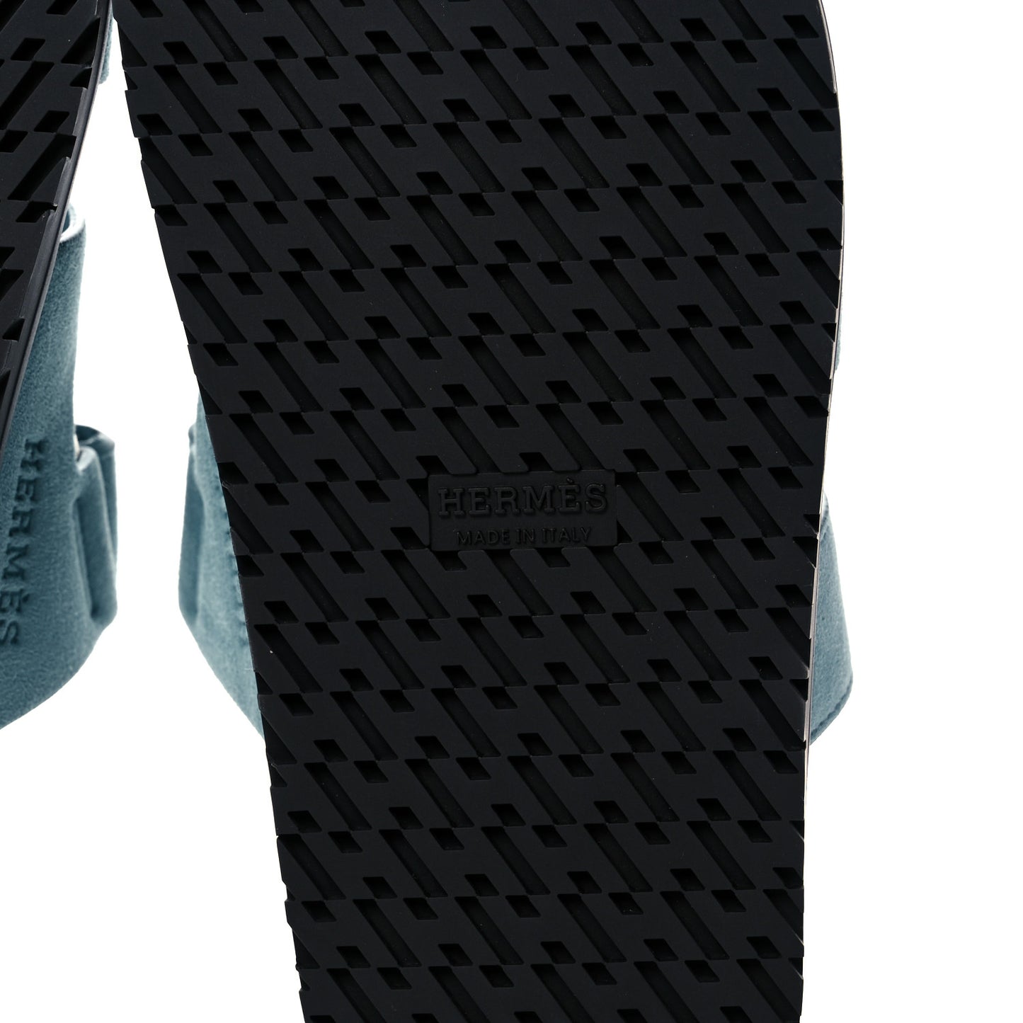 Suede Goatskin Womens Chypre Sandals 37 Vert d'eau