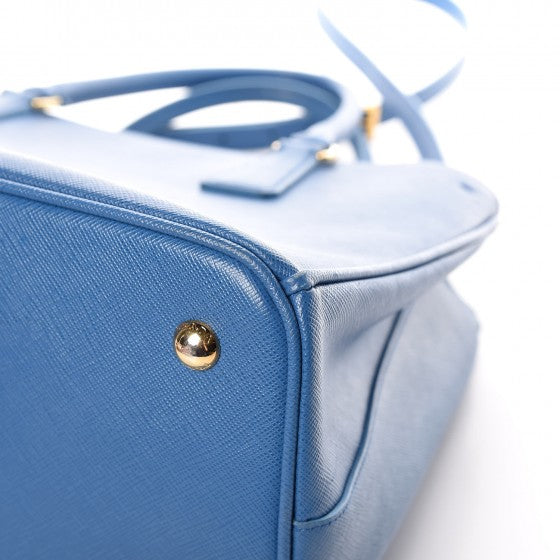 Prada Saffiano Lux Small Tote Cobalto 13 of 13