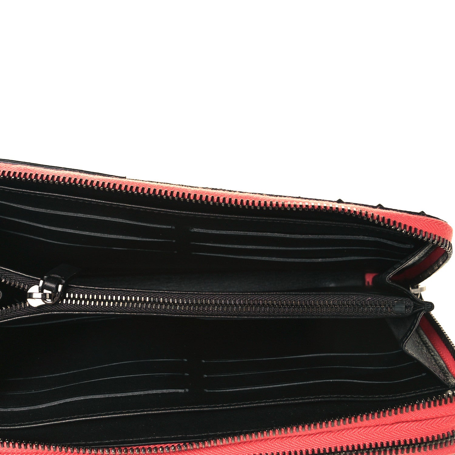 Valentino Garavani Nappa Canvas Camouflage Rockstud Top Handle Travel Wallet Multicolor 6 of 9