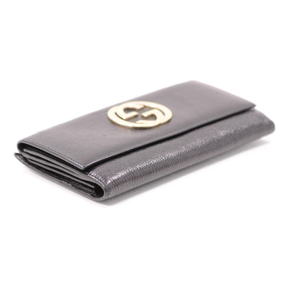 Gucci Leather Blondie Continental Wallet Black 4 of 8
