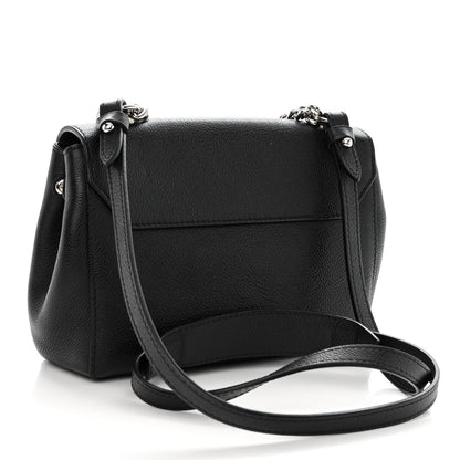 Louis Vuitton Calfskin Lockme II Chain Bag BB Black 3 of 10