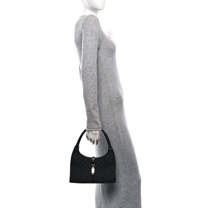Gucci Monogram Bardot Shoulder Bag Black 2 of 10