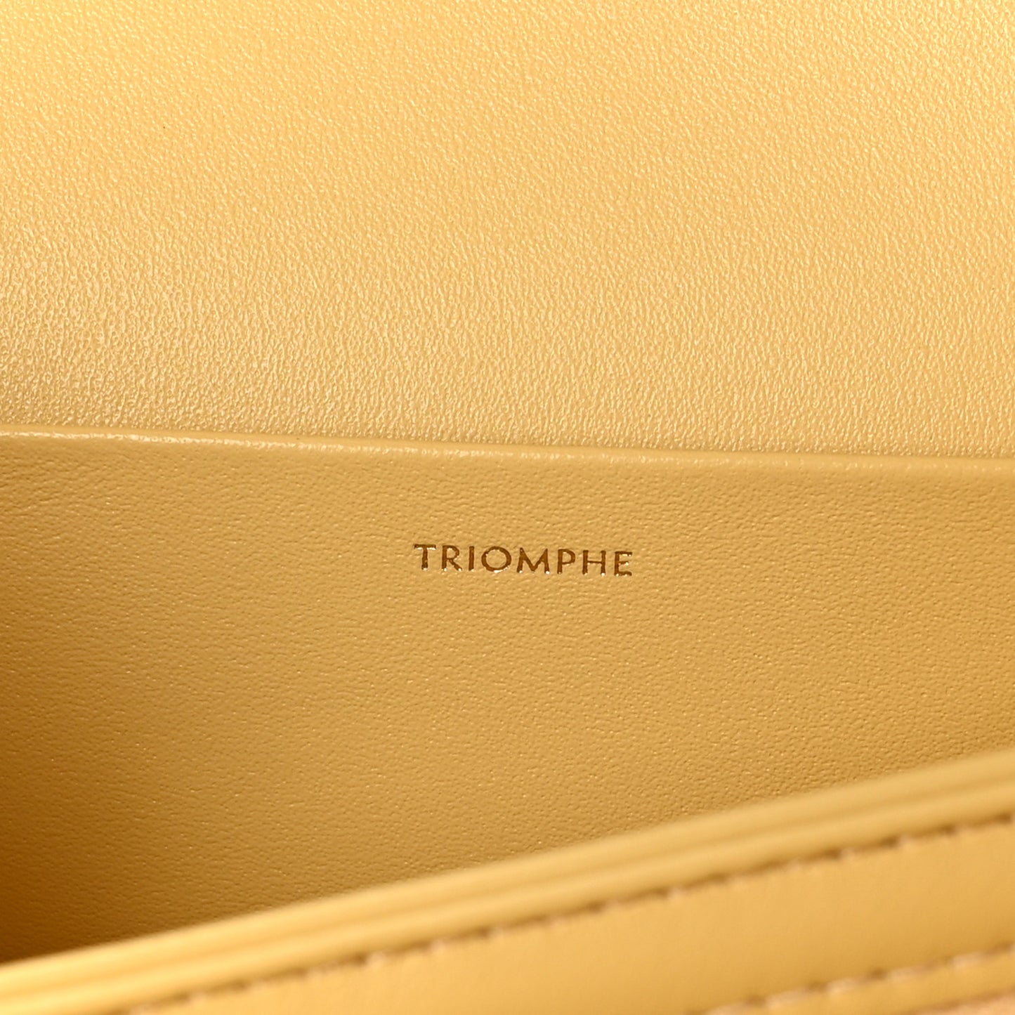 Shiny Calfskin Medium Triomphe Limestone